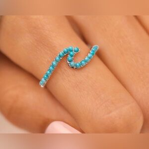 New Puravida stone wave ring